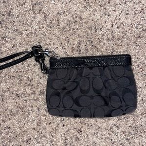 Vintage Black Coach Wristlet
